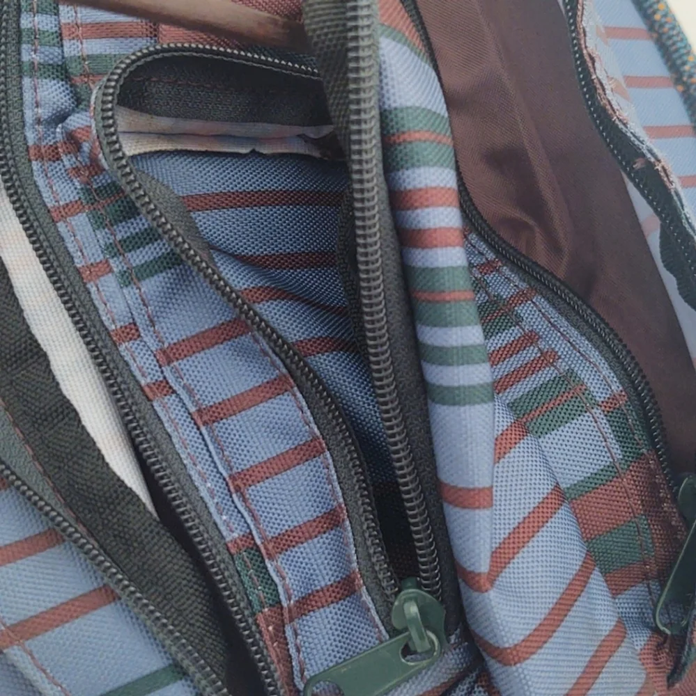KAVU Sling Backpack Gorpcore Travel Errands Blue Colorblock